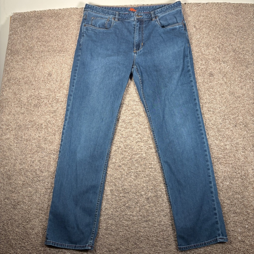 Tommy Bahama Denim Mens‎ 38x34 Blue Straight Leg Medium Wash Jeans Classic Fit
